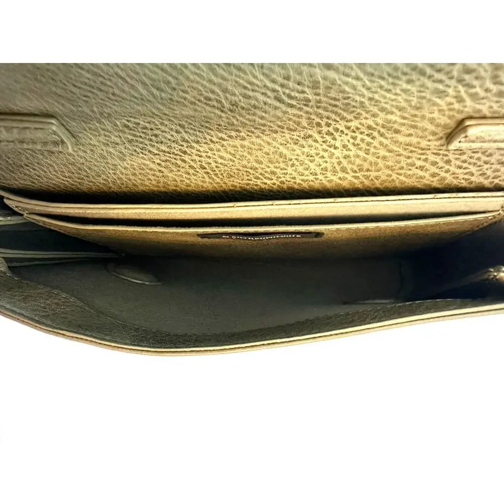 Anthropologie Bella Bow Vegan Leather Crossbody Bag